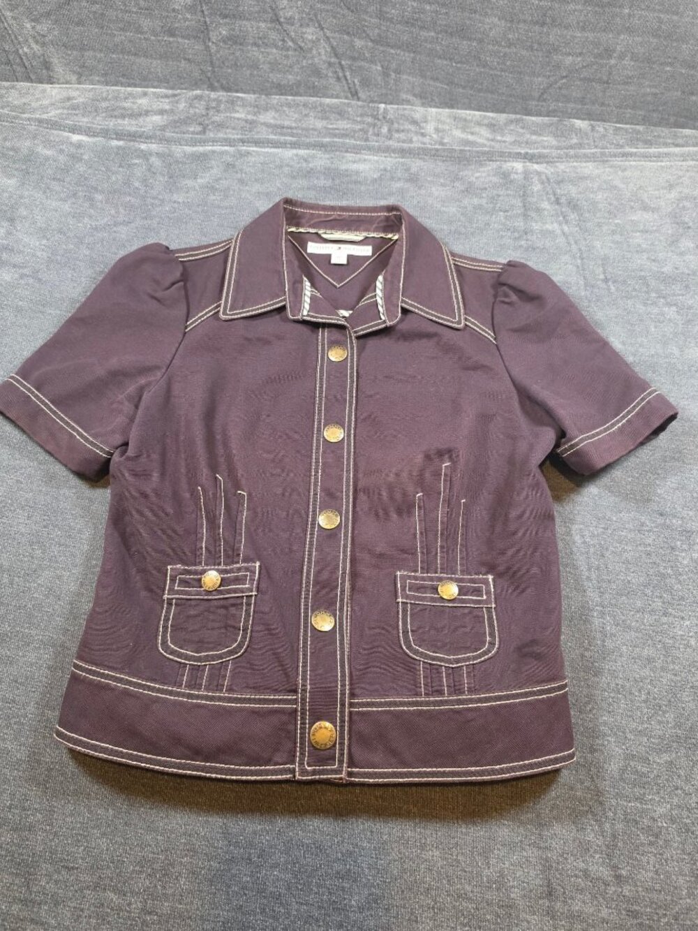 Vintage Tommy Hilfiger Women's Short Sleeve Jacket Size M